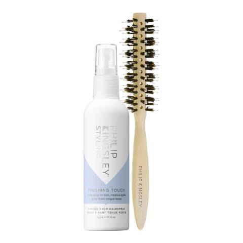 Philip Kingsley Style & Set Kit: Hairspray 125ml & Mini Radial Hairbrush