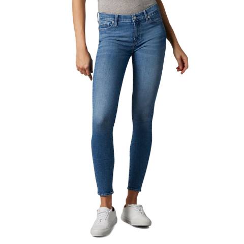 7 For All Mankind Blue The Skinny Stretch Jeans