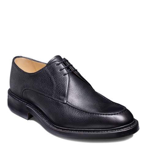 Barker Black Leather Hampton Derby Shoes