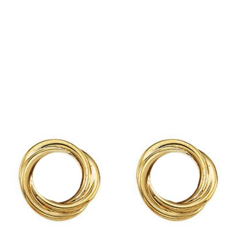Liv Oliver 18K Gold Plated Knot Earrings