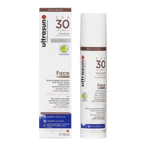 Ultrasun Face 30 Tan Activator - 100ml