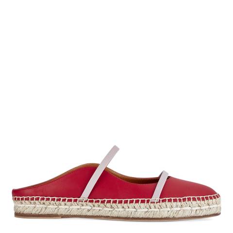 Malone Souliers Red Waved Edge Sienna Espadrille