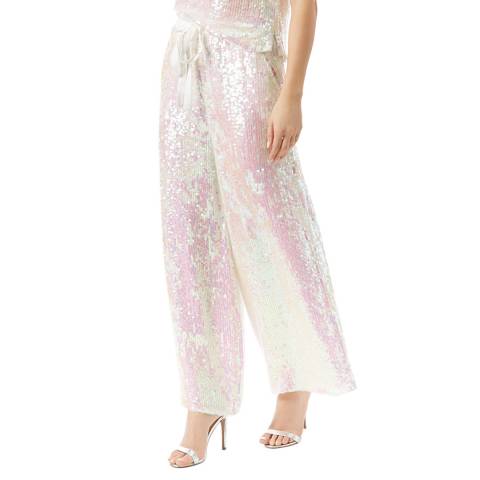 Temperley London White Bia Sequin Trousers