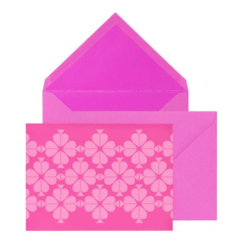 Kate Spade Notecard Set, Neon Pink Spade