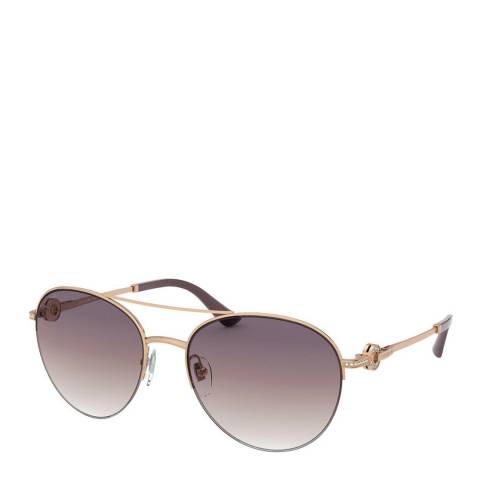 Bvlgari Women's Purple/Gold Bvlgari Sunglasses 57mm