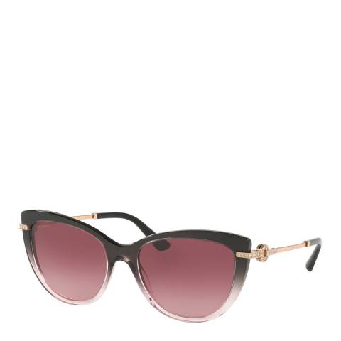 Bvlgari Women's Brown/Pink Bvlgari Sunglasses 55mm