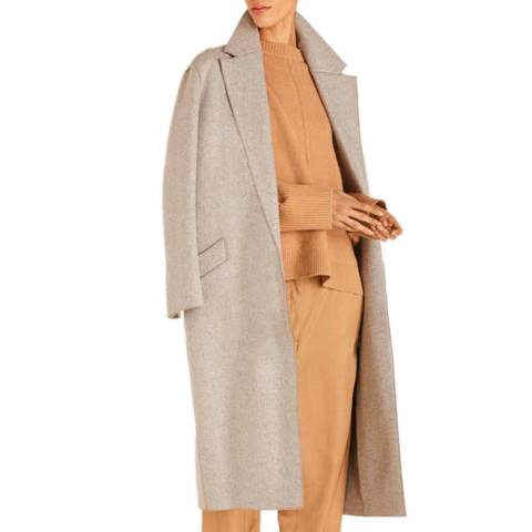 Amanda Wakeley Mid Grey Apache Oversized Wool Coat