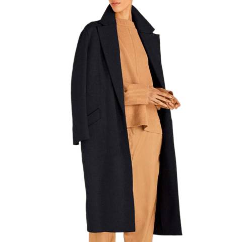 Amanda Wakeley Midnight Apache Oversized Wool Coat