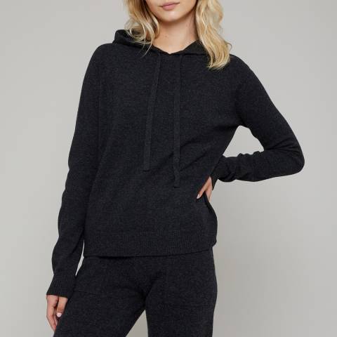 N°· Eleven Charcoal Cashmere Blend Hoodie