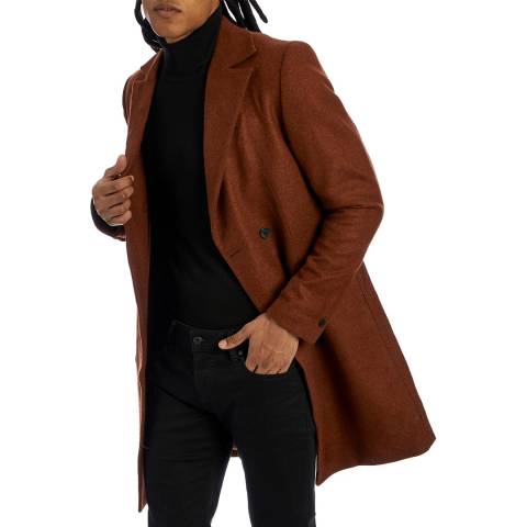 Bolongaro Trevor Brown Mikey Wool Blend Coat