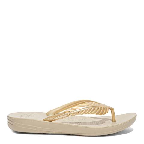 FitFlop Gold Feather Iqushion Flipflops
