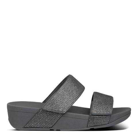 FitFlop Pewter Mina Crystal Sandals