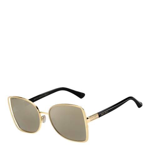 Jimmy Choo Gold Black Frieda Sunglasses