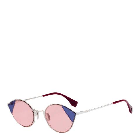 Fendi Women's Silver/Pink Fendi Sunglasses 51mm