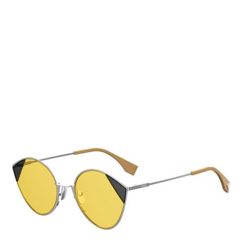 Fendi Women's Yellow Fendi Sunglasses 60mm