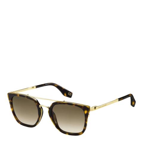 Marc Jacobs Brown Shaded Havana Sqare Sunglasses