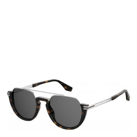 Marc Jacobs Dark Havana & Grey Round Sunglasses