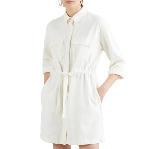Levi's Winter White Ainsley Utility Denim Shirt Dress
