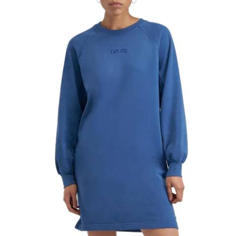 Levi's Navy Frannie Sweatshirt Dress