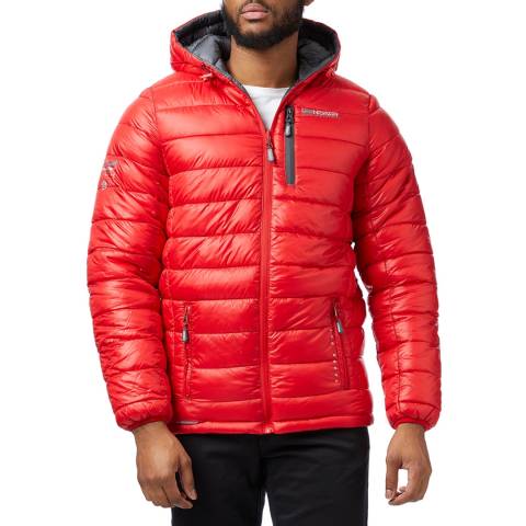 Geographical Norway Red Hooded Parka