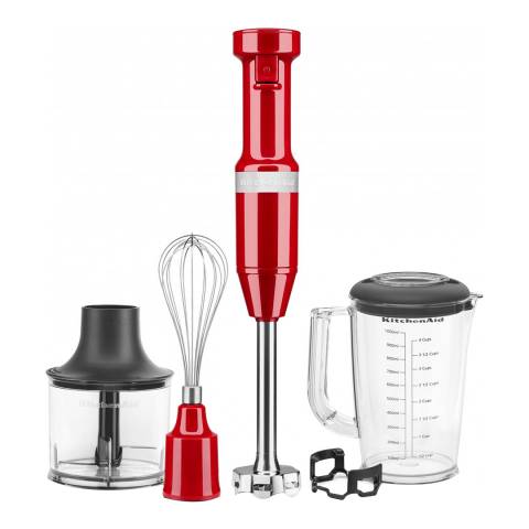 KitchenAid Empire Red Corded Hand Blender with Accessories