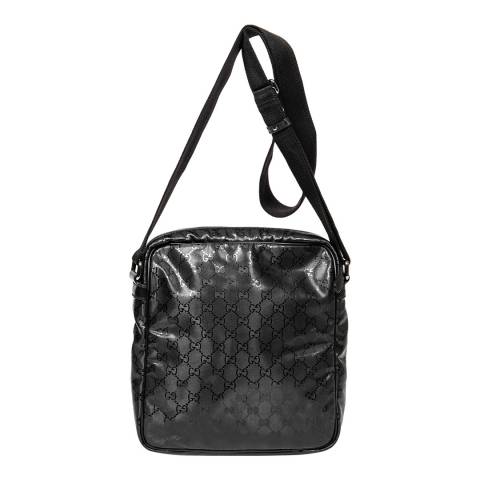 Gucci Black Zip Messenger Bag