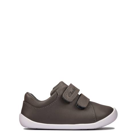 Clarks Toddler Boy's Grey Roamer Craft Leather Shoes