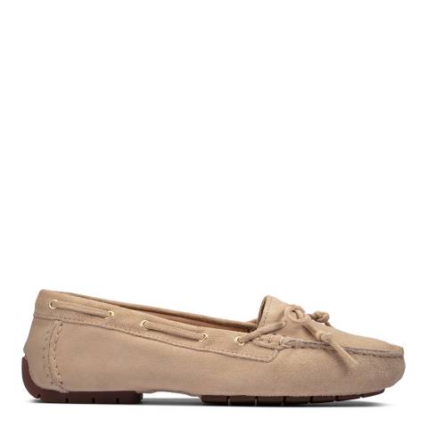 Clarks Taupe Suede C Mocc2 Boat Shoes