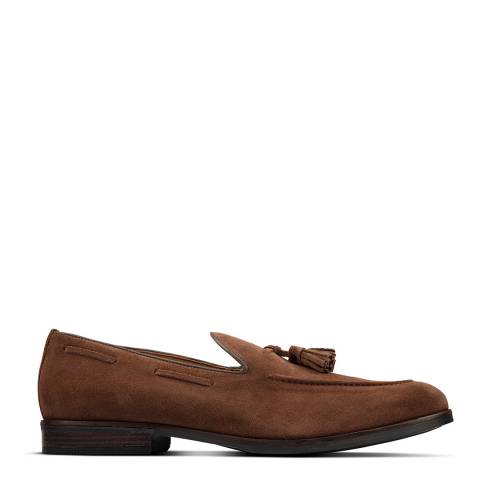 Clarks Brown Suede CitiStride Loafers