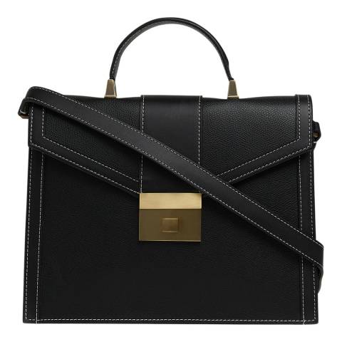 L K Bennett Black Monica Leather Handbag