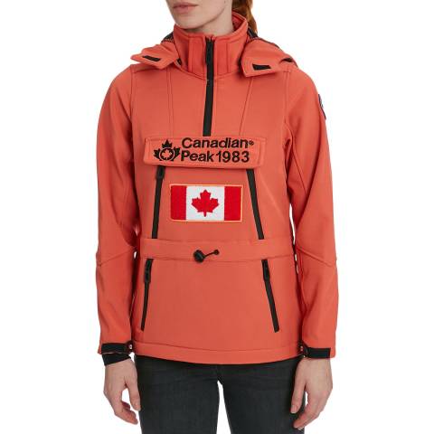 Canadian Peak Coral Softshell Half Zip Lightweight Jacket 