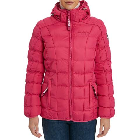 Canadian Peak Pink Padded Hooded Lightweight Jacket 