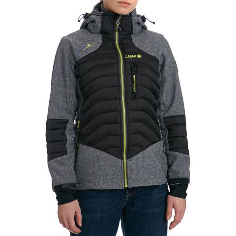 Canadian Peak Grey Softshell Hooded Lightweight Jacket