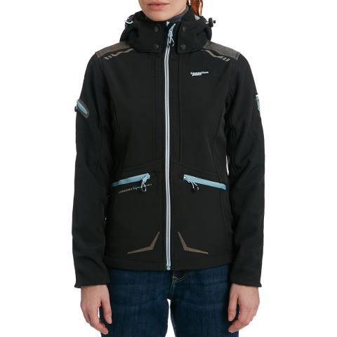 Canadian Peak Black Softshell Lightweight Jacket 