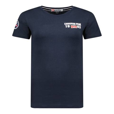 Canadian Peak Navy Logo T-Shirt