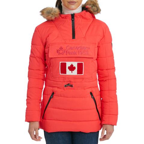 Canadian Peak Coral Half Zip Padded Lightweight Jacket 