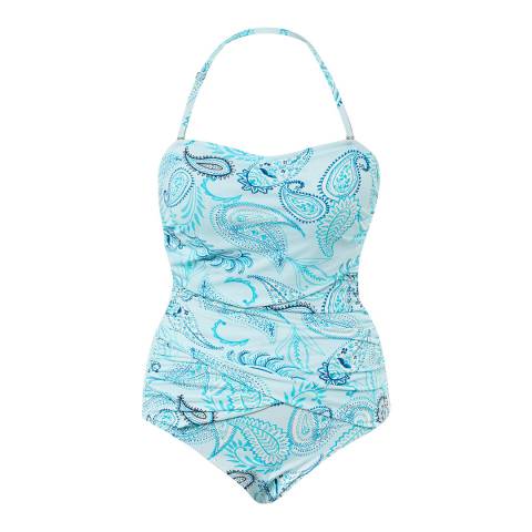 Seaspray Aqua Rosalind Paisley U/W Swimsuit