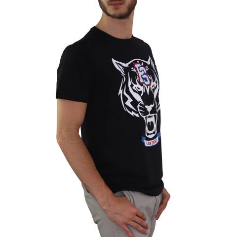 Philipp Plein Black Large Tiger Print T-Shirt
