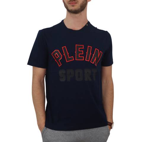 Plein Sport Navy Bold Chest Logo T-Shirt