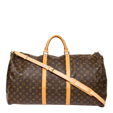 Vintage Louis Vuitton Brown Bandouliere Keepall 60