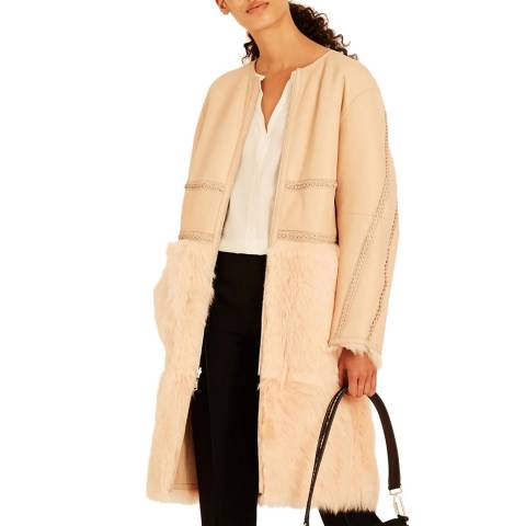 Amanda Wakeley Light Pink Reversible Coat