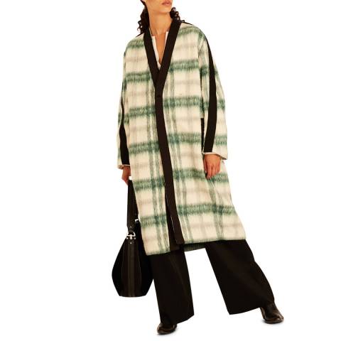 Amanda Wakeley Green Multi Textured Coat