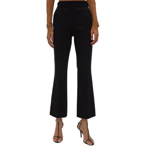 HELMUT LANG Black Rider Crop Stretch Trousers
