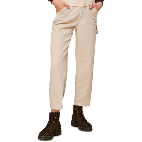 WHISTLES Ivory Utility Cord Cargo Jeans