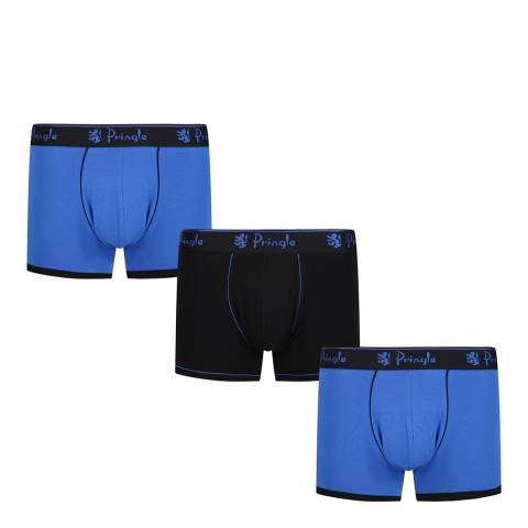 Pringle Blue/Black 3 Pack Modal Boxers
