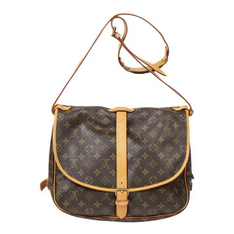 Vintage Louis Vuitton Brown Saumur Shoulder Bag