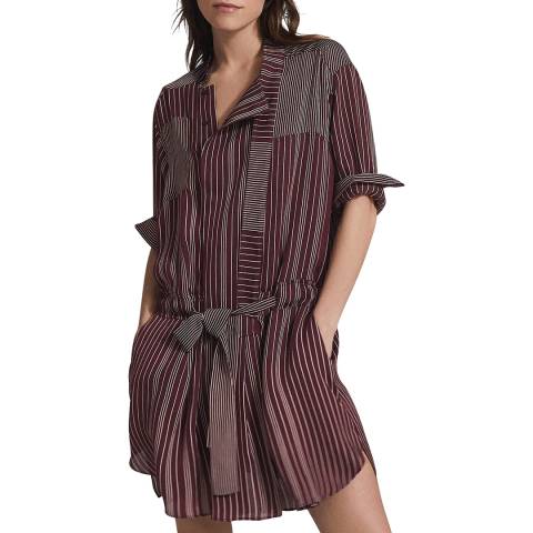 Reiss Berry Albie Stripe Stripe Shirt Dress