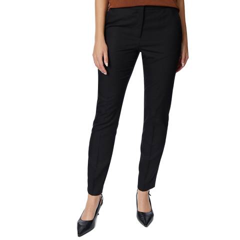 Reiss Black Ruby Stretch Tailored Trousers