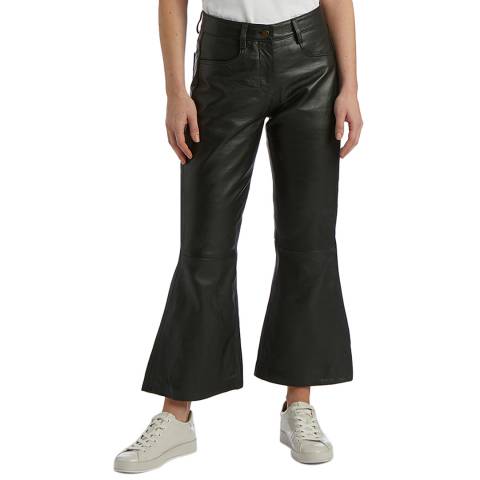Bolongaro Trevor Black  Leather Trousers
