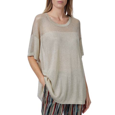 Missoni Cream Sheer Relaxed Top